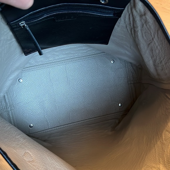 LODIS Bliss Pebbled Leather Tote Handbag Purse - Picture 7 of 10